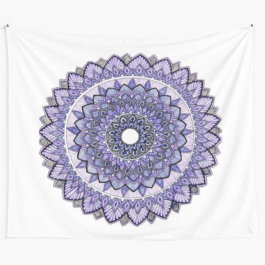 Stunning purple mandala tapestry wall hanging