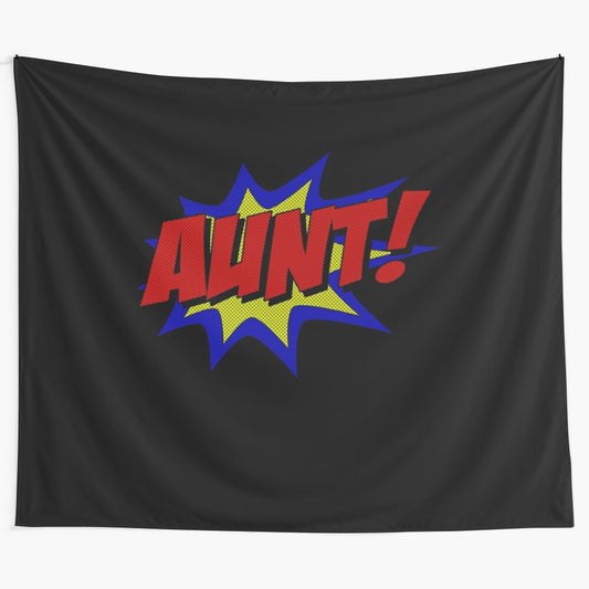 Superhero Aunt Tapestry Wall Hanging