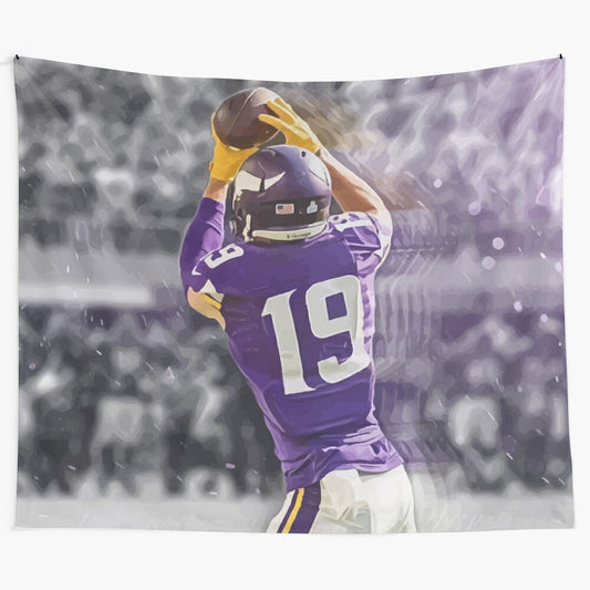 Adam Thielen Minnesota Vikings Illustration Tapestry