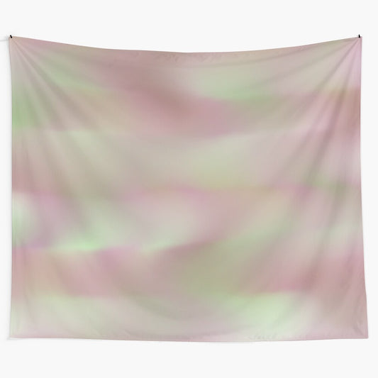 Ethereal nature tapestry with abstract cosmic design