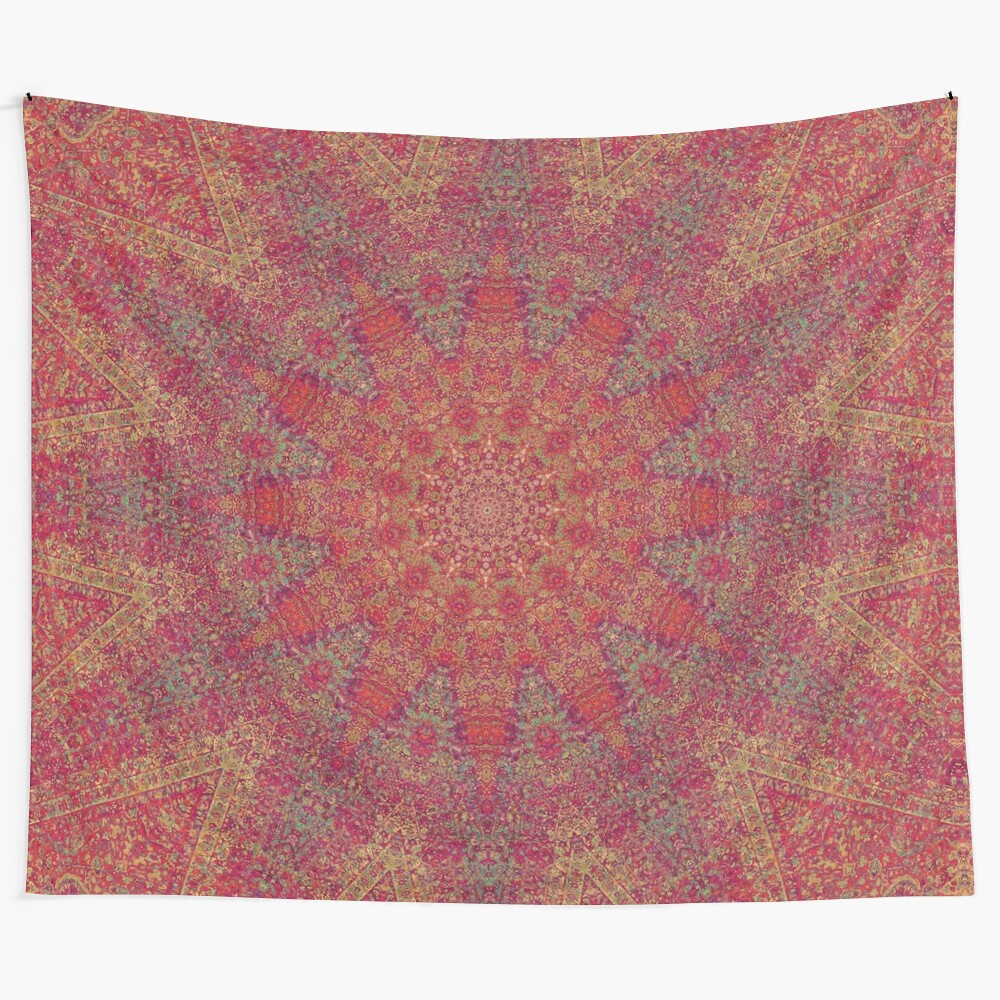 Lightworkers Sun Tapestry - Mandala wall art for meditation and spiritual decor