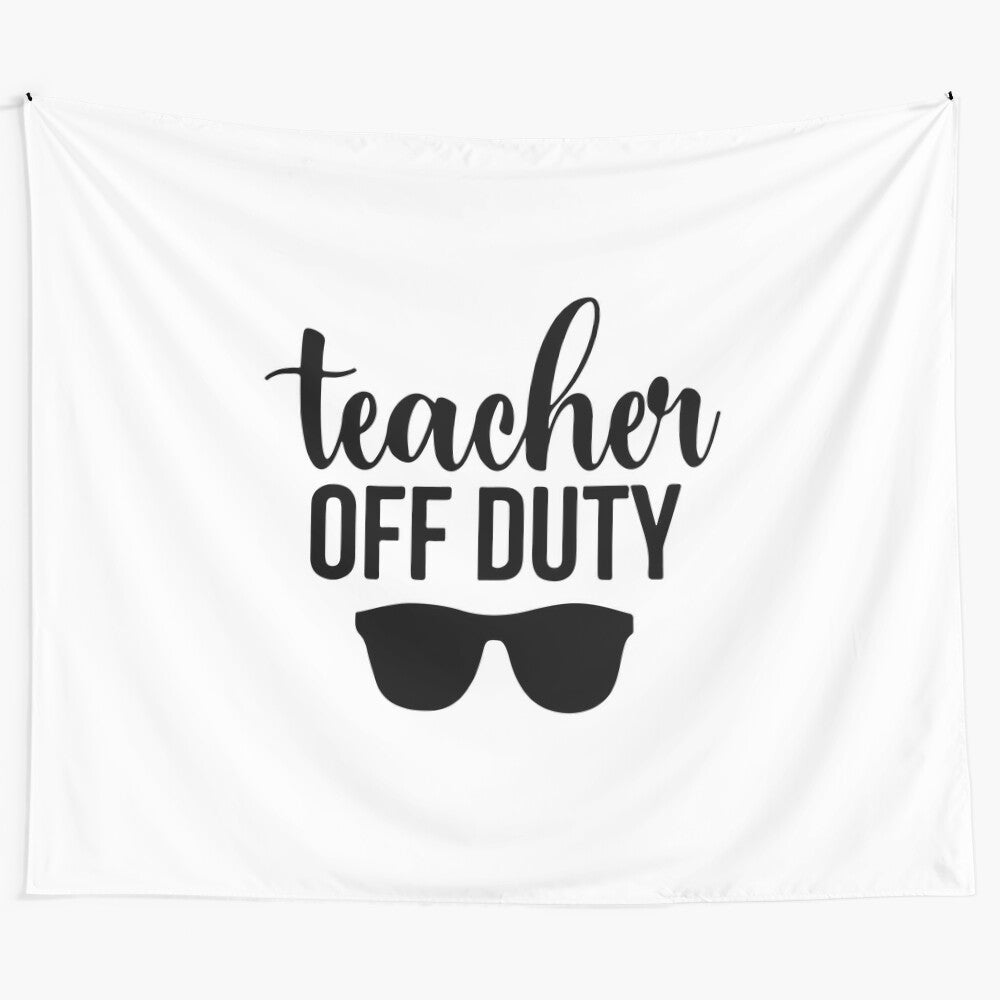 Educational tapestry wall hanging with inspirational quote