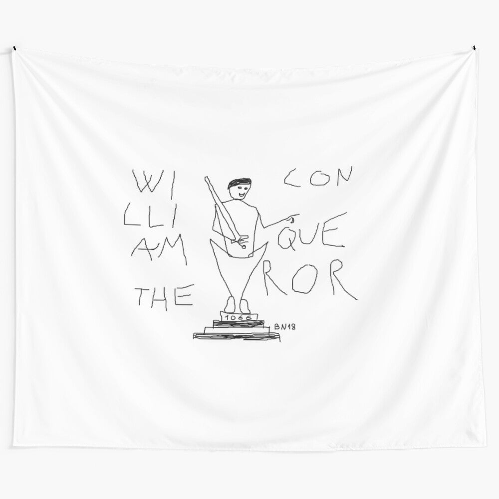 William the Conqueror tapestry by BN18, featuring a historic illustration