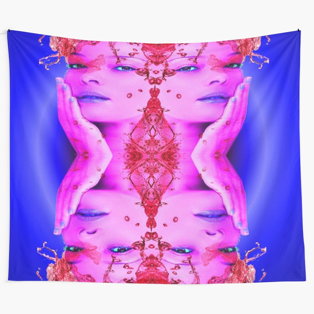 Passion Tapestry - Colorful abstract fantasy art tapestry