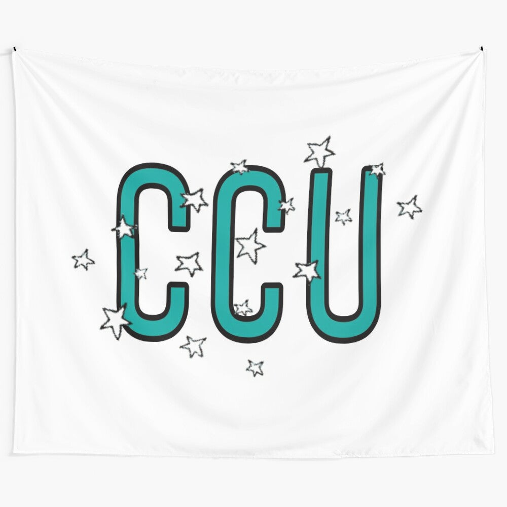 Coastal Carolina University Chants Stars Tapestry