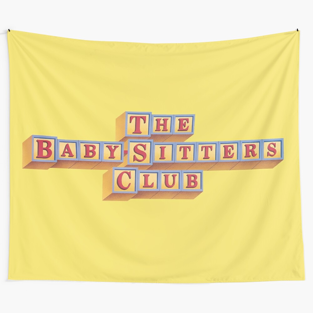 Tapestry featuring characters from the popular Baby-Sitters Club book series