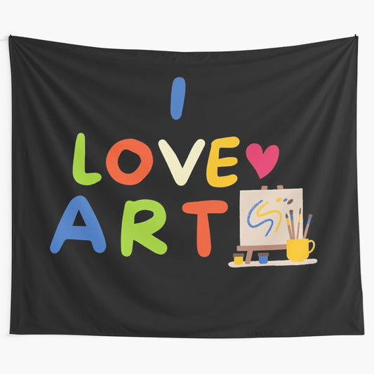 Inspirational back to school art tapestry with educational quotes and artwork