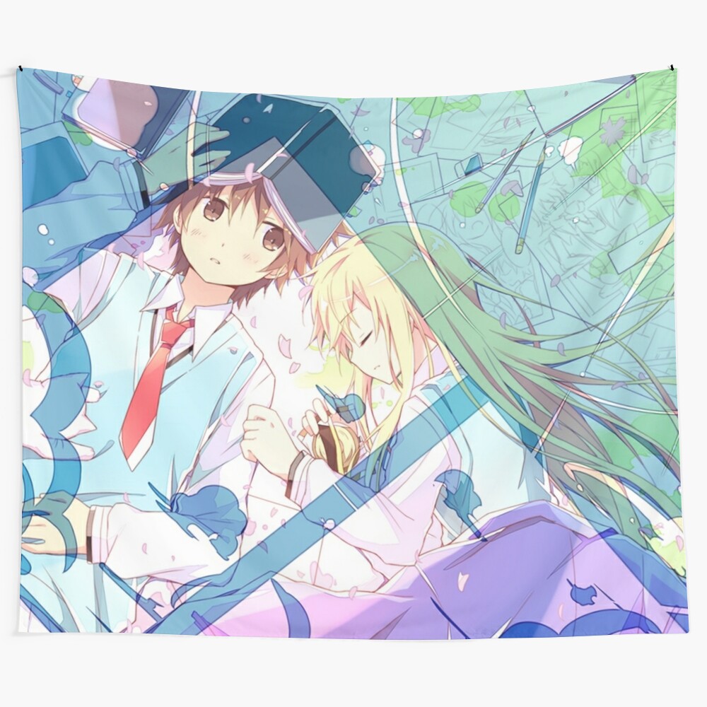 Sakurasou no Pet na Kanojo inspired tapestry featuring characters Kanda Sorata and Shiina Mashiro