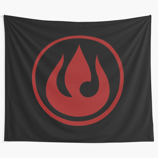 Avatar: The Last Airbender and Legend of Korra Fire Nation black tapestry