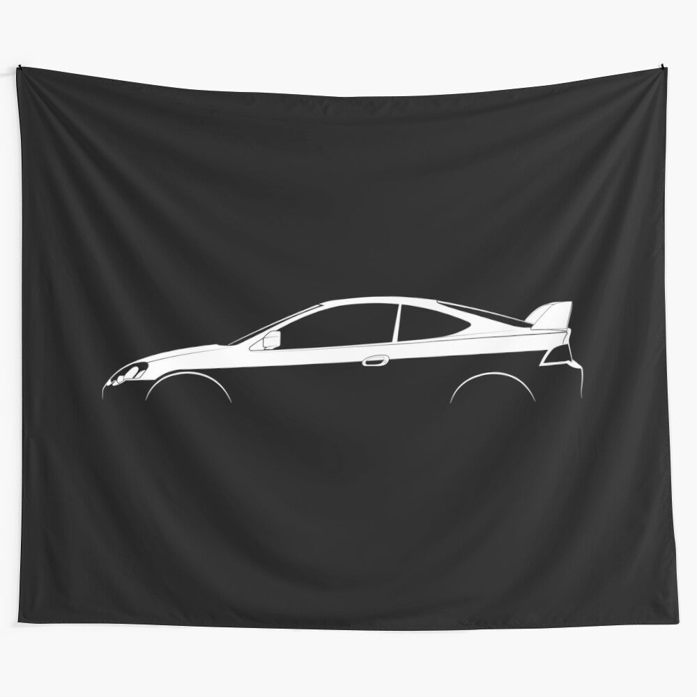 Acura RSX Type-S A-Spec car silhouette inspired tapestry