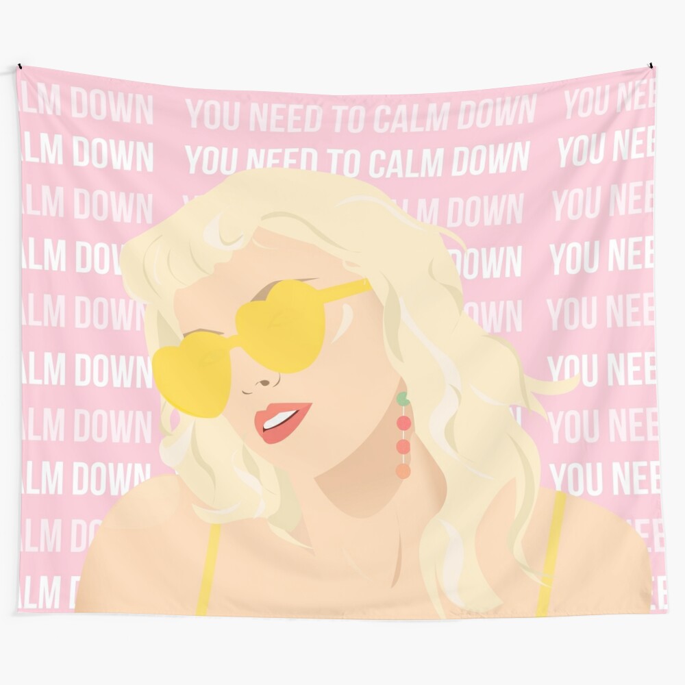 Tapestry inspired by Taylor Swift's "You Need to Calm Down" song