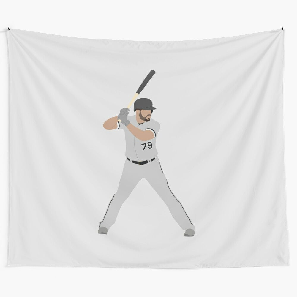 Jose Abreu Inspired Tapestry - Chicago White Sox Baseball Player