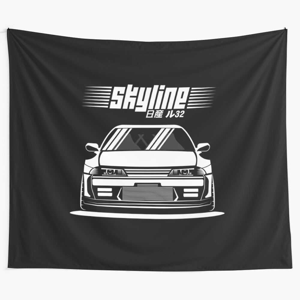 Nissan Skyline R32 inspired tapestry