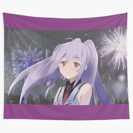 Anime girl tapestry featuring a character from the series Plastic Memories