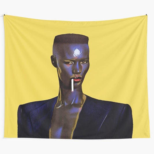 Iconic Grace Jones Pop Art Tapestry