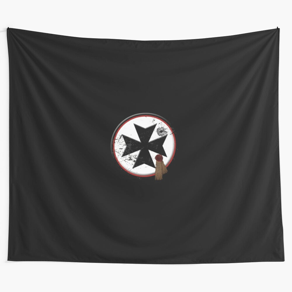 Black Templars Symbol Tapestry for Warhammer 40k fans