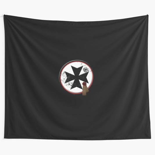 Black Templars Symbol Tapestry for Warhammer 40k fans