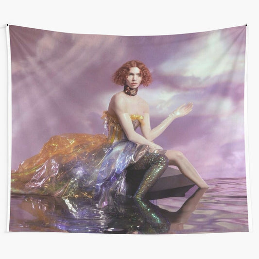 Iridescent and ethereal tapestry design inspired by SOPHIE's electronic album "OIL OF EVERY PEARL's UN-INSIDES"