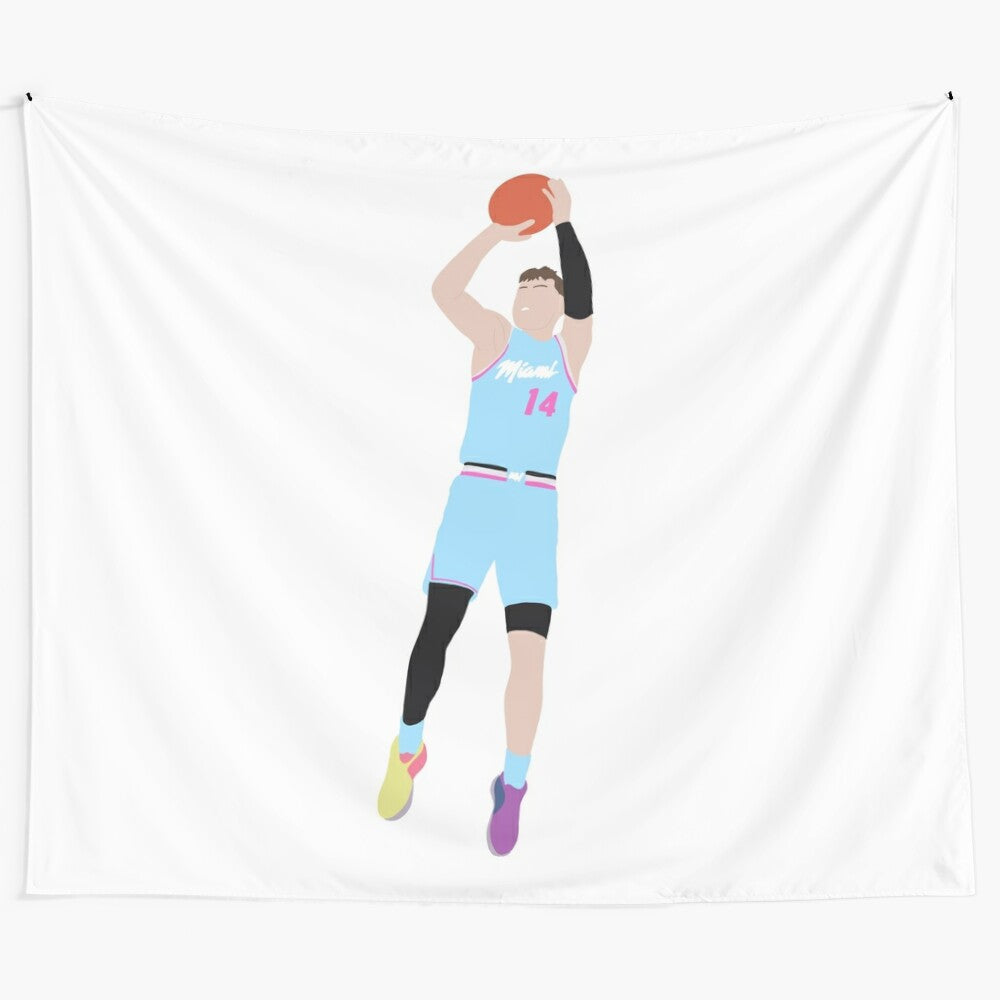 Tyler Herro Miami Heat Basketball Sports Tapestry