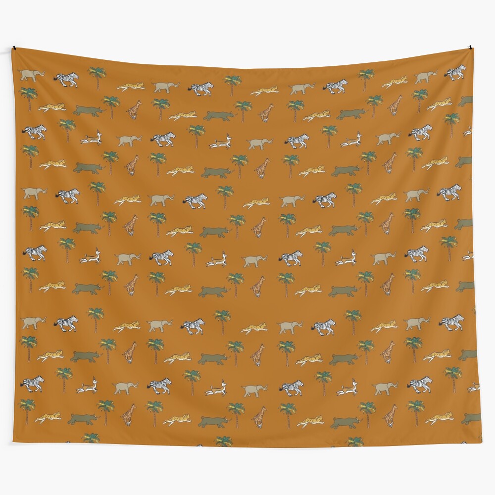 Wes Anderson Darjeeling Limited inspired luggage pattern tapestry