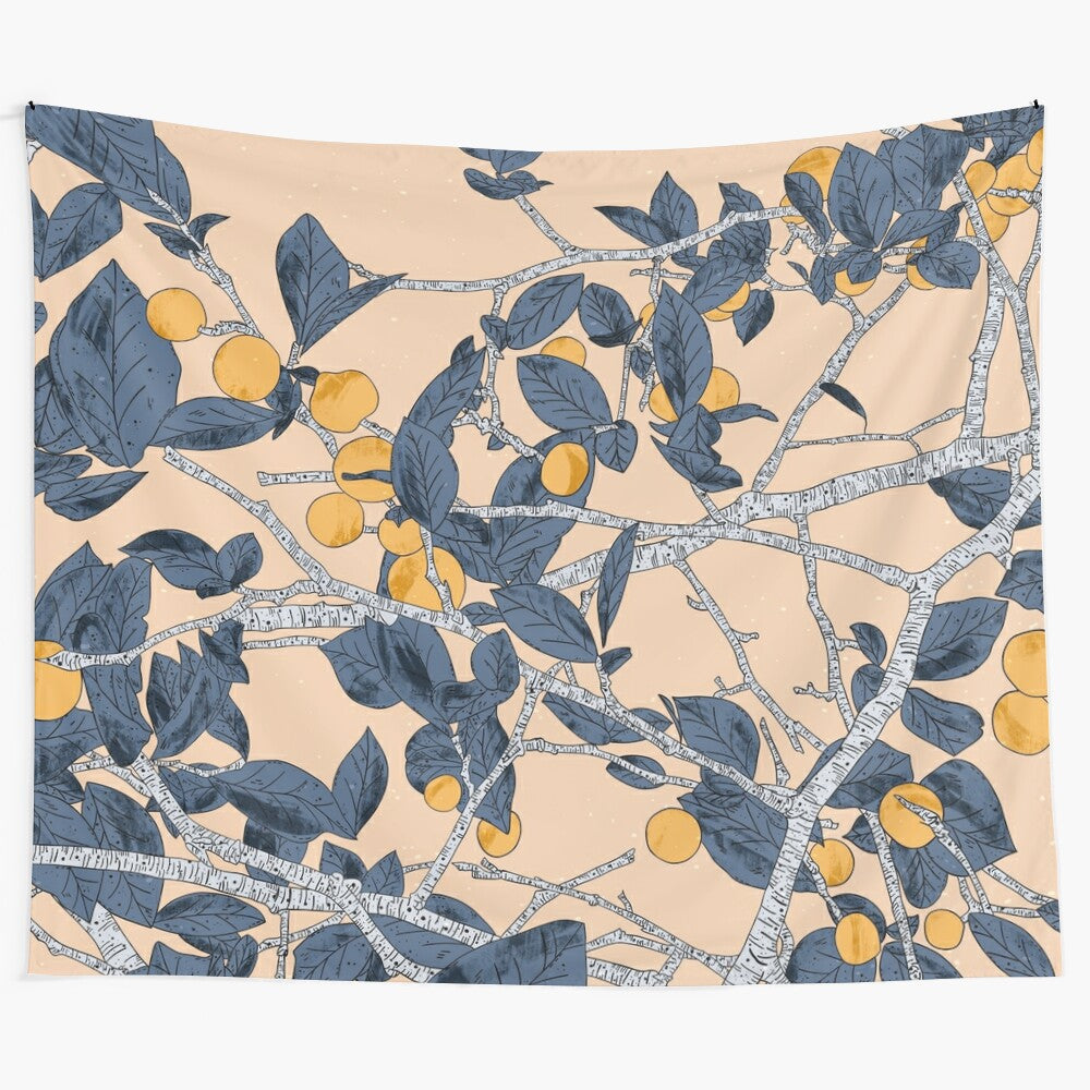 Marrakesh Tapestry featuring a colorful botanical design