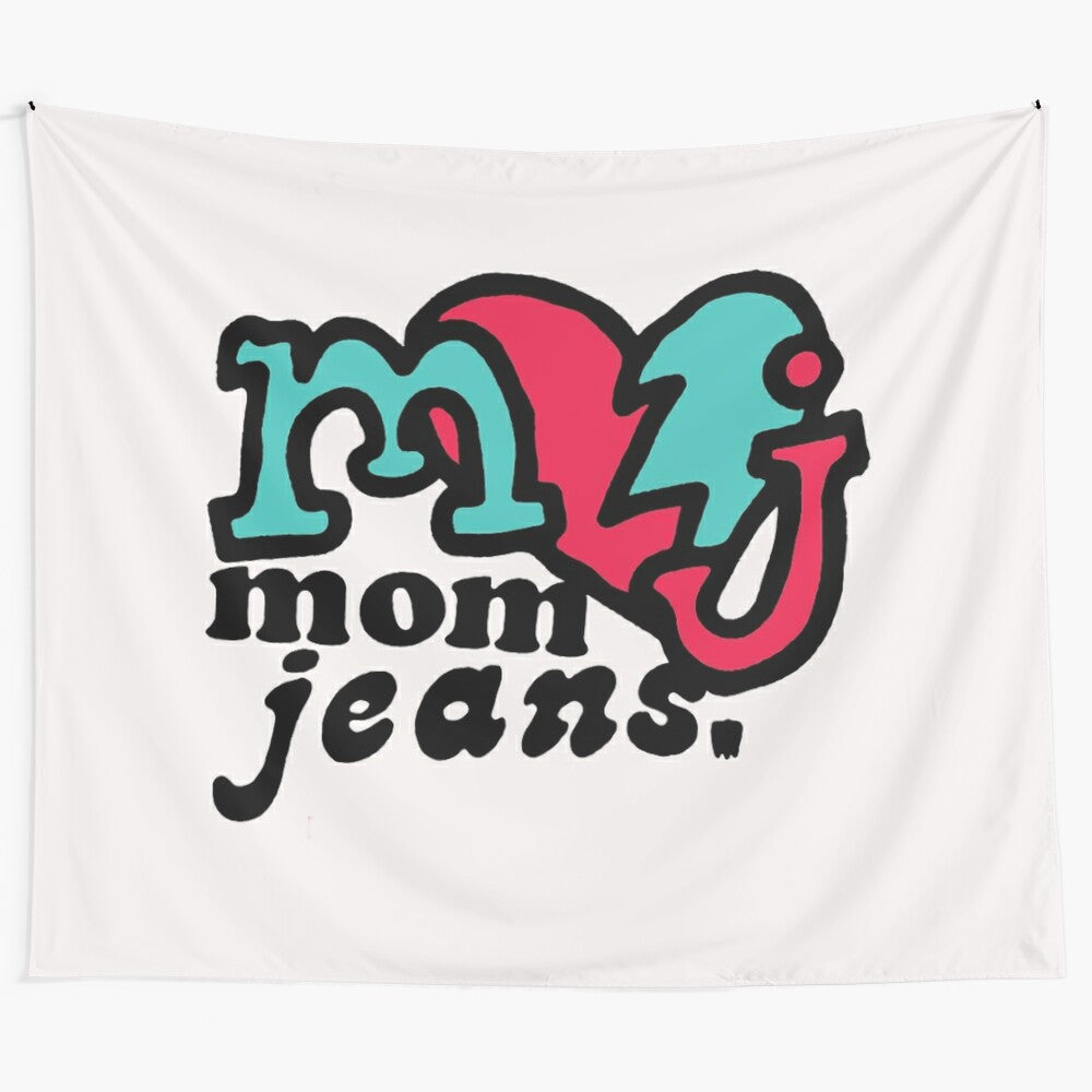 Michael Jackson-themed tapestry featuring mom jeans design