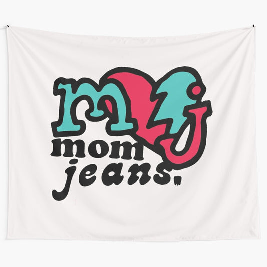 Michael Jackson-themed tapestry featuring mom jeans design