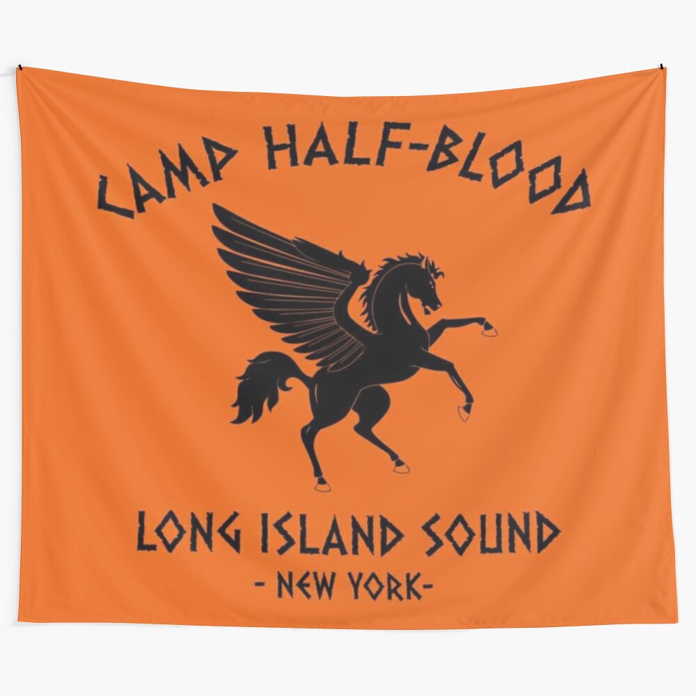 Camp Half-Blood inspired tapestry featuring Greek mythology and demigod elements