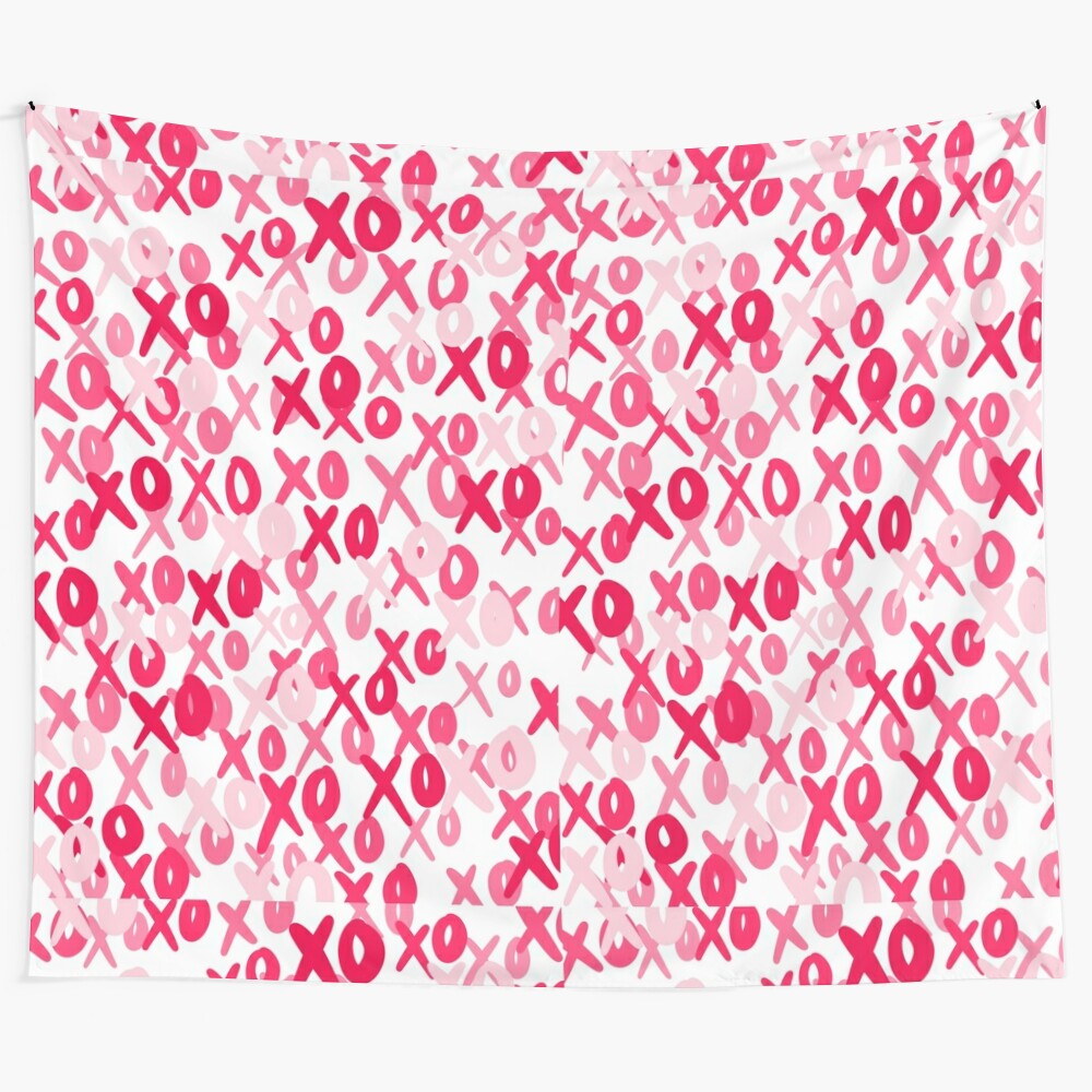 Stylish preppy tapestry featuring a mix of trendy aesthetic elements