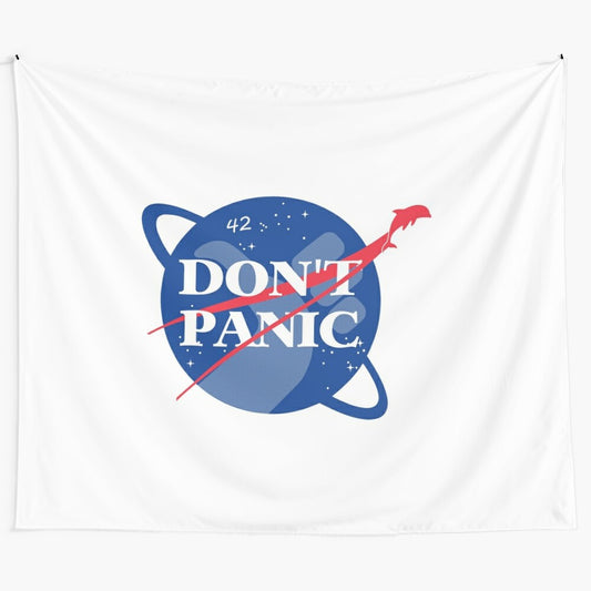 42 Tapestry inspired by The Hitchhiker's Guide to the Galaxy by Douglas Adams