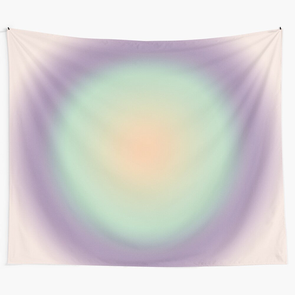 Aura tapestry with vibrant gradient colors and abstract design