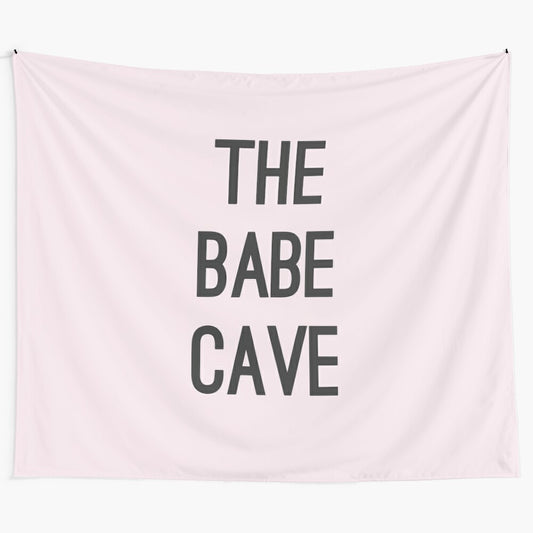 Babe Cave Tapestry, Trendy College Dorm Wall Hanging