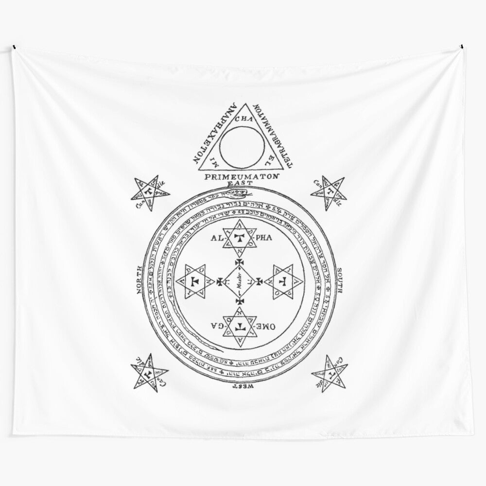 Esoteric King Solomon Magic Circle Tapestry Wall Art