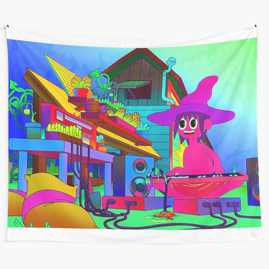 Vibrant tapestry inspired by the trippy and psychedelic Netflix series The Midnight Gospel