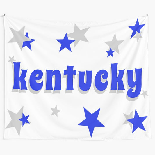 Vibrant University of Kentucky Wildcats Tapestry with Stars