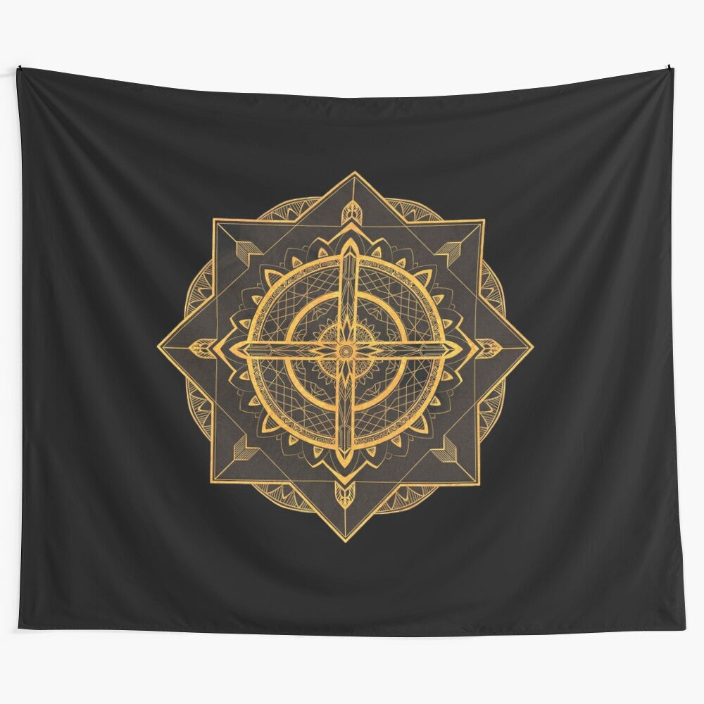 Mandala Tapestry Inspired by the Lord of the Rings