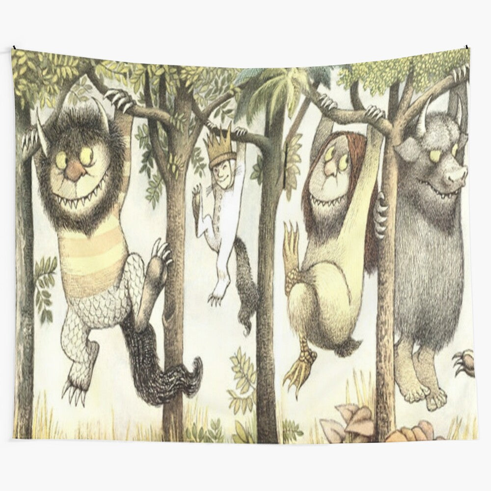 Jigsaw puzzle featuring a sketch-style illustration of the Wild Things from the classic children's book