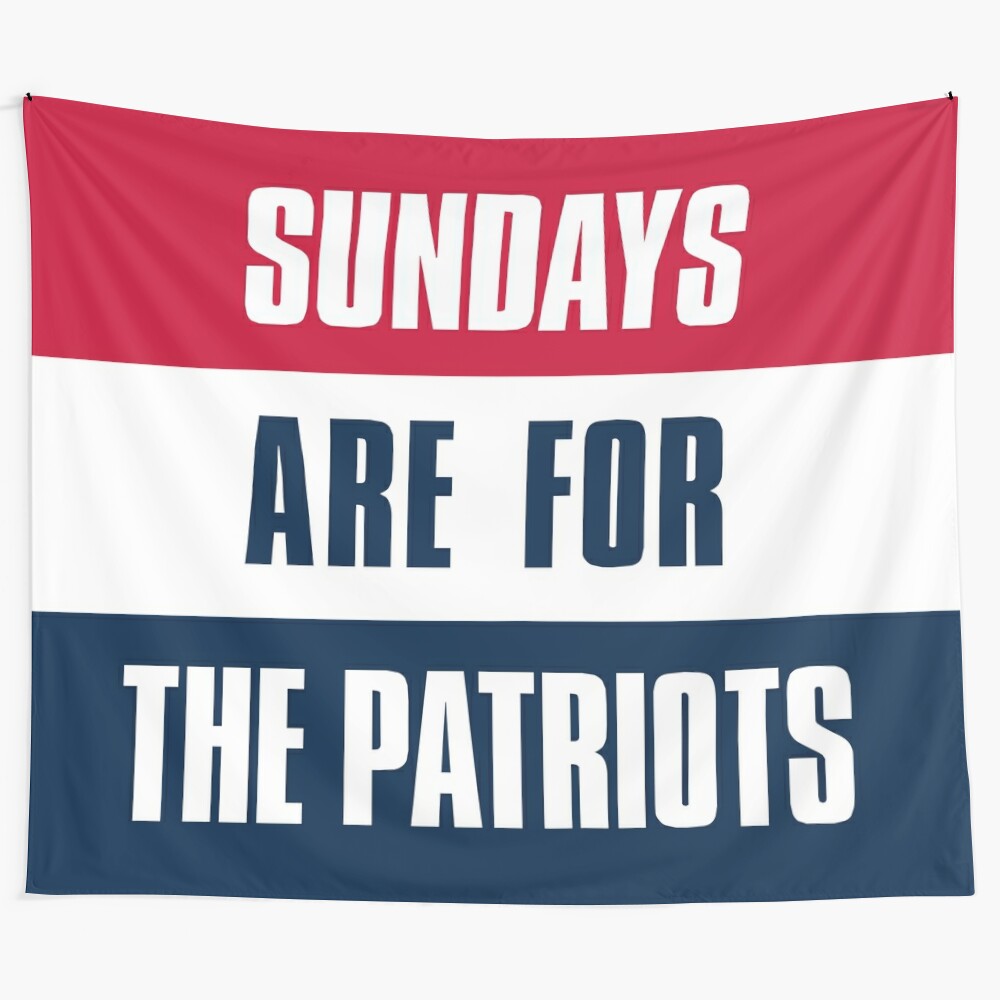 Patriots football tapestry for New England fans