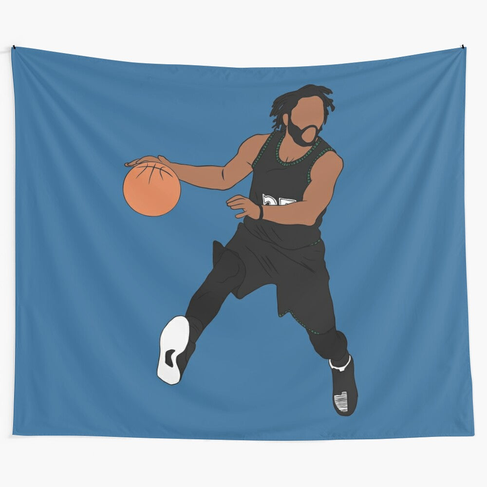 Derrick Rose Inspired Timberwolves Tapestry