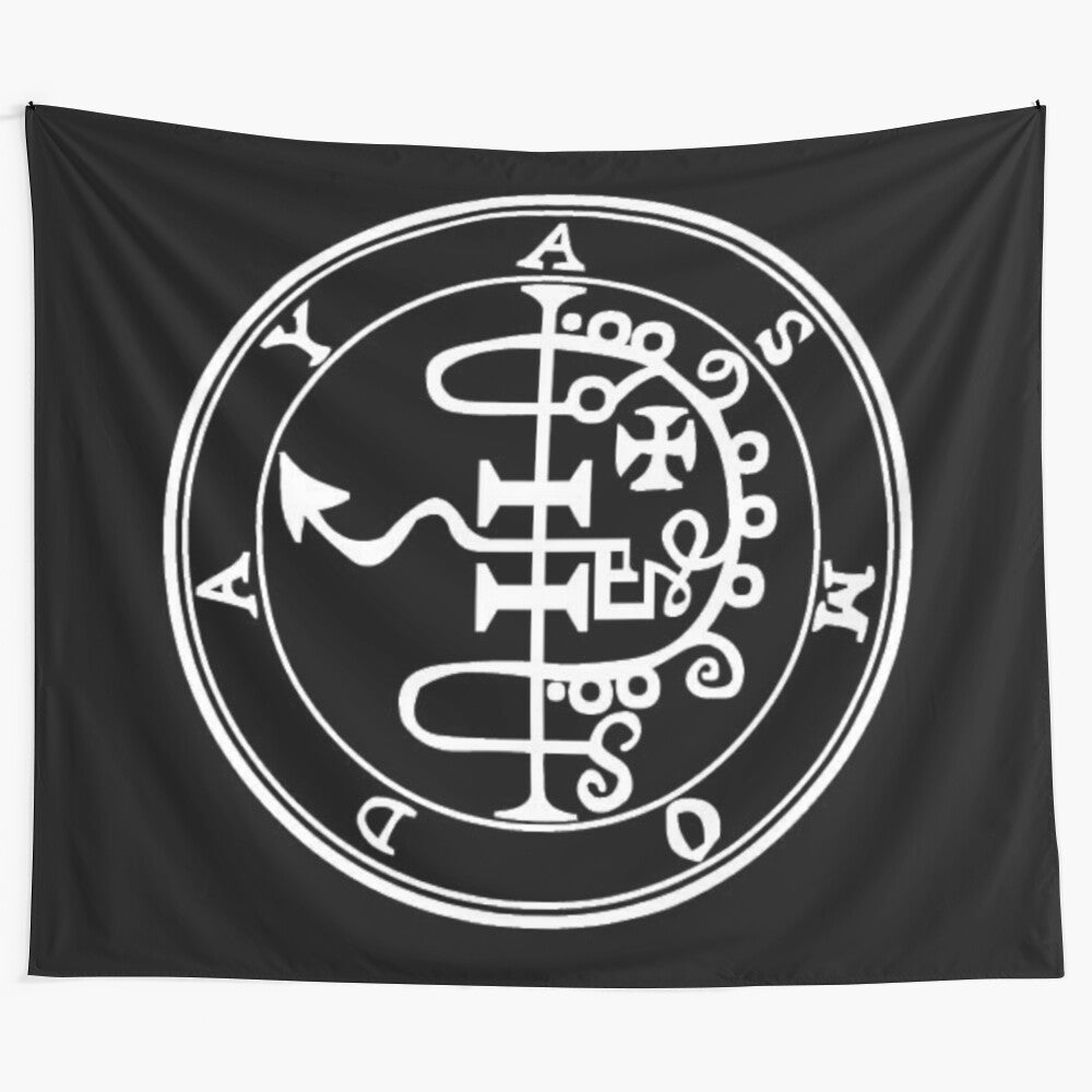 Asmoday demon seal tapestry, occult wiccan home decor