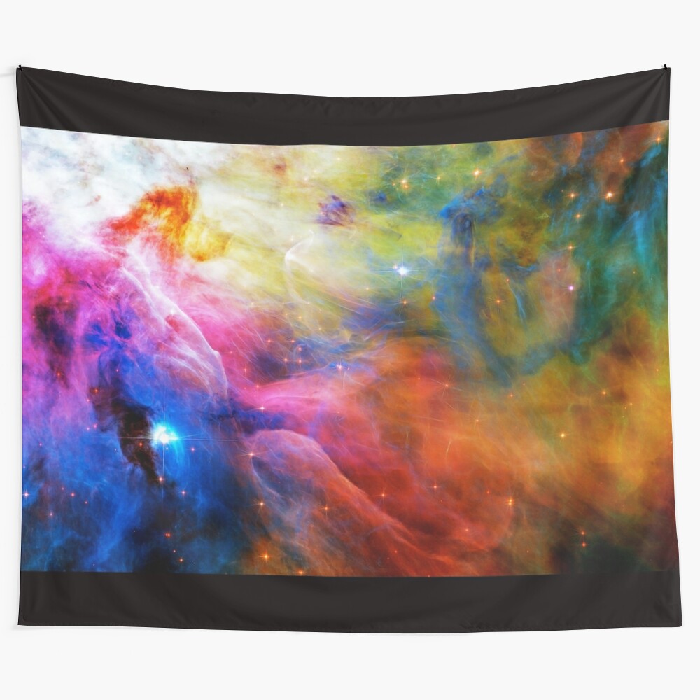 Hubble Orion Nebula M42 Tapestry - Colorful Space and Astronomy Art