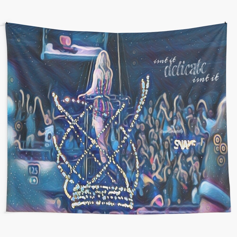 Tapestry design inspired by Taylor Swift's "Delicate" song and Reputation era visuals