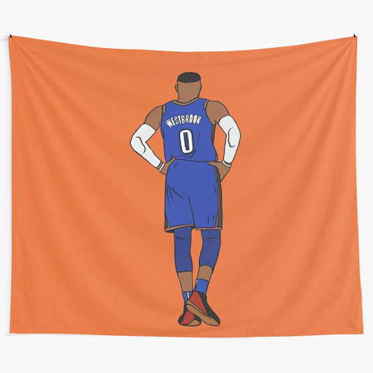 Russell Westbrook Tapestry - Celebrating the OKC Thunder Basketball Star