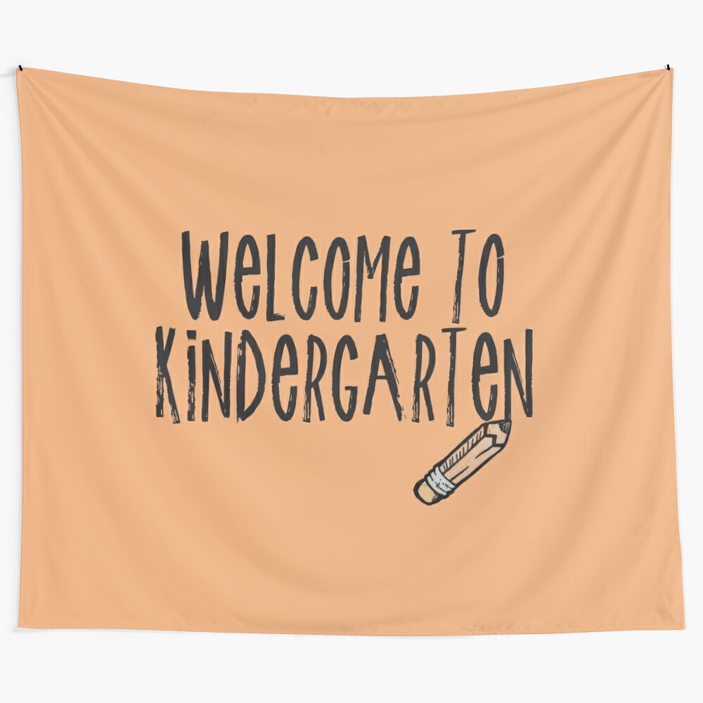 Colorful Tapestry design for kindergarten teachers and students