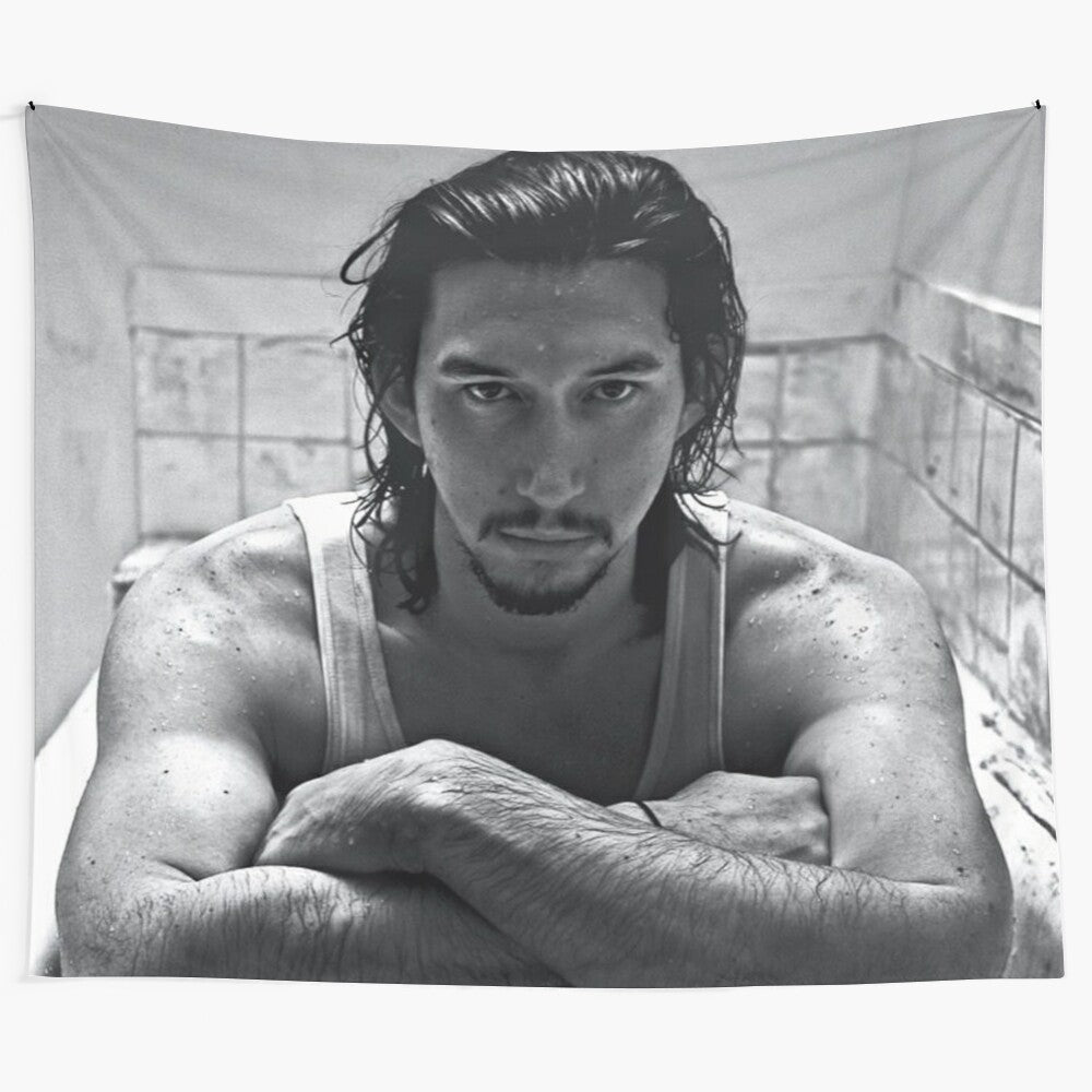 Adam Driver-inspired tapestry featuring Kylo Ren from Star Wars