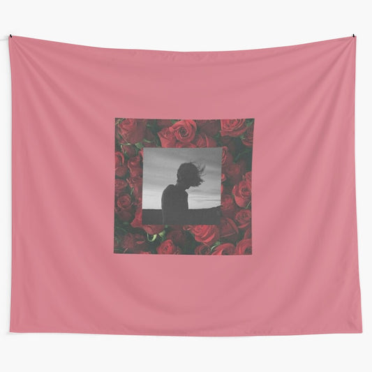 Dreamy floral and sunflower tapestry inspired by the song "4AM" by indie artist Girl in Red