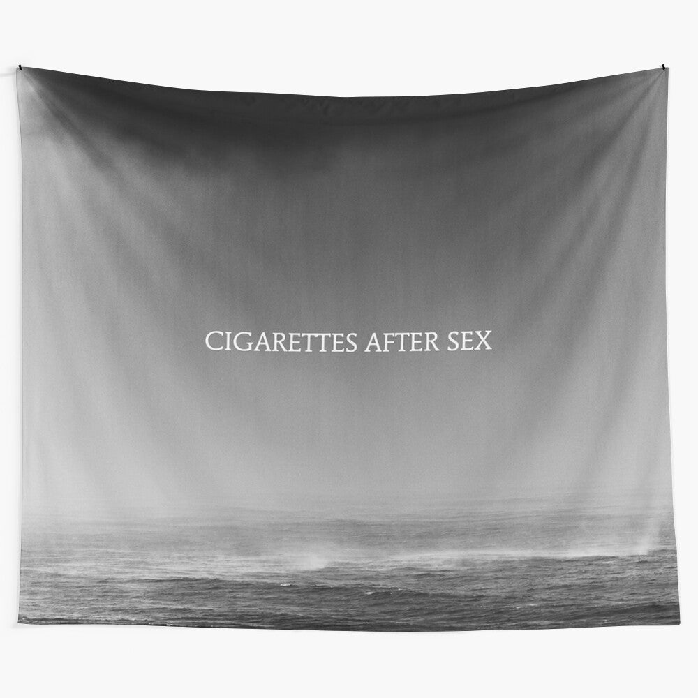 Dark pool tapestry featuring atmospheric and moody artwork