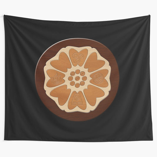 Avatar: The Last Airbender Order of the White Lotus Pai Sho tile wall tapestry