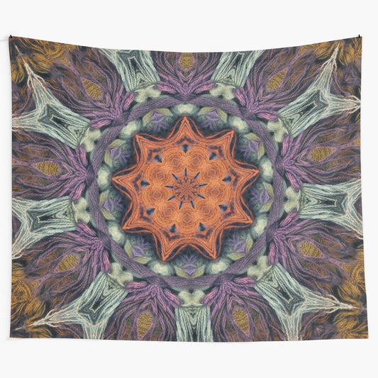 Colorful abstract ethnic pattern tapestry