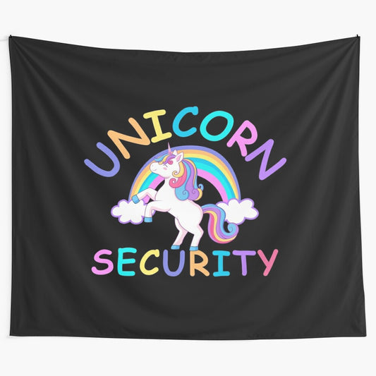 Unicorn security guard adult costume tapestry